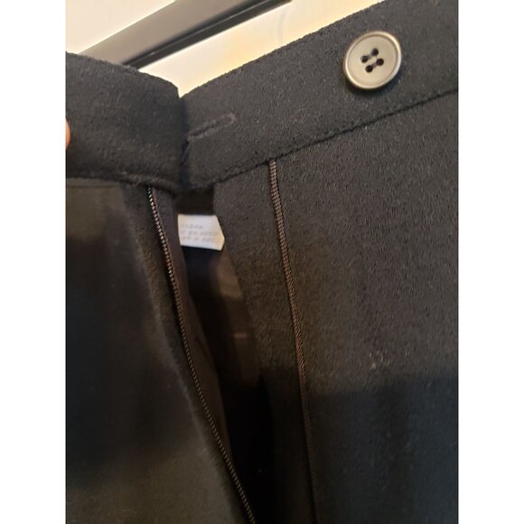 Jones New York, black 100% pure new wool straight leg pants with lining, size 14 - Picture 4 of 8